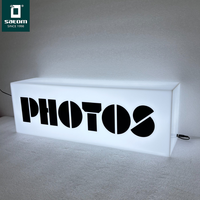 Boîte lumineuse portable à LED rechargeable pour affichage de marque lors de festivals de musique et événements