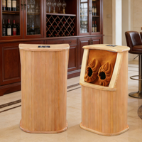 Sauna infrarouge électrique moderne pour les pieds en bois avec panneau de commande informatique pour la santé
