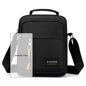 Fashion Men's Crossbody Bag Waterproof Detachable Strap Interior Zipper Pocket Everyday Outfits Spring 2025 - Product Image 5