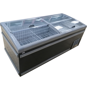 Réfrigérateur de poitrine profonde, à dégivrage automatique horizontal, commercial, île, déverrouillage automatique - Product Image 1