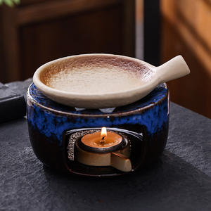 Brûleur d'encens et d'huiles essentielles en céramique, brûleur d'encens à effet de fournaise, four de cuisson isolé au feu en cèdre - Product Image 4