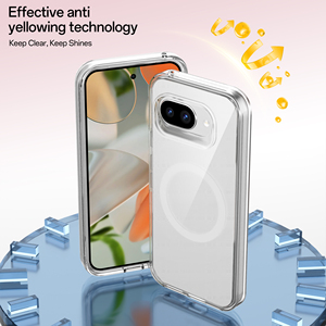 Soonleader UV mượt điện thoại di động Bìa trường hợp TPU PC pha lê rõ ràng lai điện thoại trường hợp sản phẩm cho Google Pixel 9A - Product Image 6