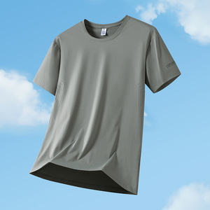 Camiseta Casual Premium de Color Sólido para Verano, Antiarrugas, Transpirable, Tela Suave, Estilo Business Casual, Personalizable - Product Image 4
