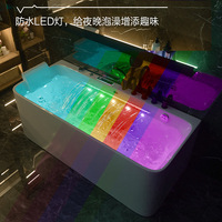 2025 Hôtel Autoportant Acrylique Baignoire Jet Massage Baignoires Extérieures Trempage Bains