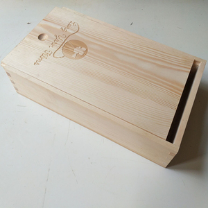 Engraved LOGO Finger Joint Pine Wood <strong>Box</strong> with Sliding Lid <strong>Keepsakes</strong> <strong>Memory</strong> <strong>Box</strong> Mortise Tenon Joint Wooden <strong>Box</strong> for Gift Packaging - Product Image 4