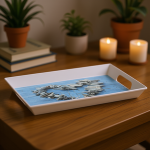 ZELLER PRESENT Melamine <b>Tray</b> Heart Shape Decorative <b>Serving</b> <b>Tray</b> - Product Image 3