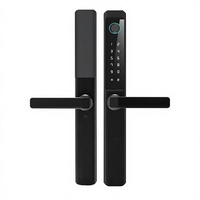 Serrure intelligente Tuya pour porte en aluminium isolée avec WiFi, déverrouillage par carte mémoire