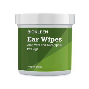 Biokleen-Toallitas limpiadoras de ojos y oídos para perros, almohadillas para quitar manchas de lágrimas, 100cts, OEM - Product Image 1
