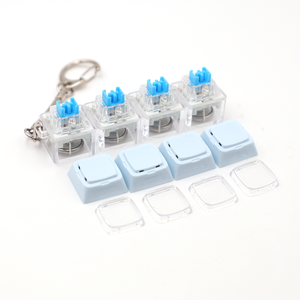 Porte-clés personnalisé avec 4 touches de clavier pastel, bouton de clavier, interrupteur, capuchon de touche, Fidget Clicker - Product Image 6