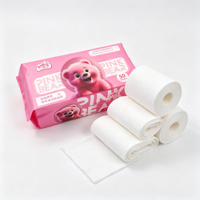Serviettes Visage Double Usage Sec & Humide Motif Ours Dessin Animé 140gsm Grande Taille à Suspendre Doux pour la Peau Non-tissé Jetable Vente en Gros