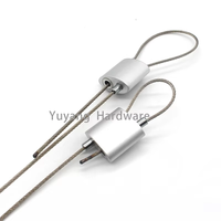 Most Poulare Pince à câble en laiton Système de suspension au plafond Kit de suspension à fil réglable pour éclairage 1.3 pouces