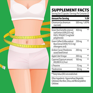 Cápsulas OEM ODM para el Control de Peso y el Metabolismo, Extracto de Té Verde y <span class=keywords><strong>Cacao</strong></span>, Favorecen la Pérdida de Peso, Estimulan el Metabolismo, Controlan el Apetito - Product Image 2