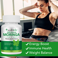 Acentiallabs Veggie Moringa Capsules Biologiques 100% Naturelles 60 Gélules de Poudre de Moringa pour Complément Favorise un Sommeil Réparateur