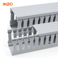 Support de gestion de câbles en PVC avec boîtier électrique extérieur KSS à faible teneur en fumée Goulotte de câbles à fente en plastique
