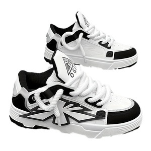 Zapatillas de hombre con suela gruesa, estilo Harajuku, europeas y americanas, que aumentan la altura, con diseño de dibujos animados. - Product Image 5