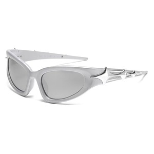 Cyberpunk Future Technology All-Match Lunettes de soleil UV400 Lentilles Cyclisme Miroir Y2K Millennium Spice Girls Mode Sensorielle Sensorielle - Product Image 5