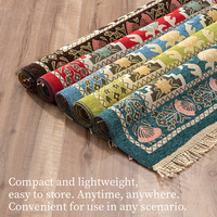 Tapis de prière musulman rembourré et lavable, style persan, fabriqué en Chine, populaire, pour la maison et la voiture, en polyester antidérapant