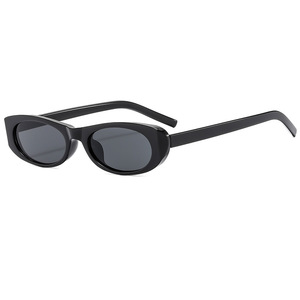 New Ladies Outdoor Street Shot Beach Fashion With a Variety of Color Oval Small Frame Sunglasses - Product Image 1