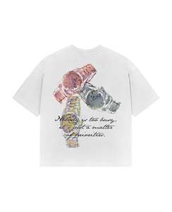 T-shirt à manches courtes 100 % coton pour homme, tendance, personnalisé, style urbain, de <span class=keywords><strong>marque</strong></span>, avec lettres, OEM/ODM 2026 - Product Image 2