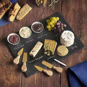 Dîner noir vente chaude quantité <span class=keywords><strong>de</strong></span> restaurant modèle <span class=keywords><strong>de</strong></span> série personnalisé assiette en <span class=keywords><strong>ardoise</strong></span> naturelle <span class=keywords><strong>plateau</strong></span> <span class=keywords><strong>de</strong></span> <span class=keywords><strong>service</strong></span> en <span class=keywords><strong>ardoise</strong></span> écologique - Product Image 5