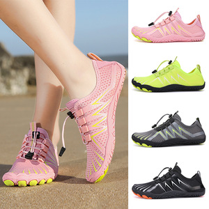 Chaussures d'eau avec empeigne en mesh, semelle en caoutchouc respirante, unisexes, pour la plage, la randonnée, le trekking, les sports de plein air - Product Image 5