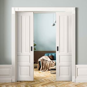 WEKIS Stainless Steel Black Sliding Closet <b>Door</b> <b>Handles</b> Recessed Finger Black Flush <b>Pulls</b> Square Sliding Barn <b>Door</b> Cabinet Pul - Product Image 6