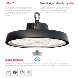 3cct có thể chuyển đổi UFO dẫn ánh sáng bay cao 160lm/W 100W 200W 240W IP65 kho siêu thị nhà để xe nhà máy công nghiệp chiếu sáng - Product Image 4