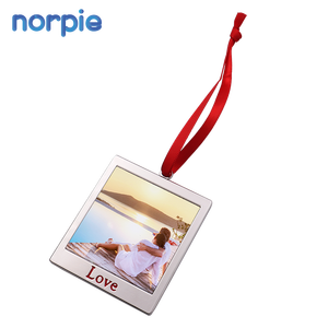 6 pièces de décorations de noël, LOVE, ornements en métal par Sublimation, vente d'usine - Product Image 1