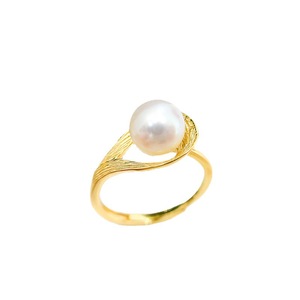 Anillo de Plata de Ley S925 con Perla y Base Vacía para Bricolaje, 8-11 mm, Redondo, Dorado y Plateado, Accesorios para Joyería - Product Image 5