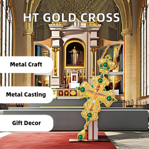 2025 grec <span class=keywords><strong>orthodoxe</strong></span> jésus 18K or croix pectorale collier perle alliage morceau chaîne religieux métal cadeau spirituel pour <span class=keywords><strong>orthodoxe</strong></span> - Product Image 2