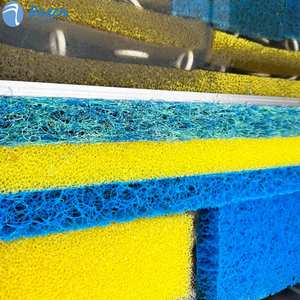 2x1m 고밀도 사용자 정의 일본 생물학적 필터 면 매트 잉어 연못 용 수족관 수영장 필터 미디어 - Product Image 1