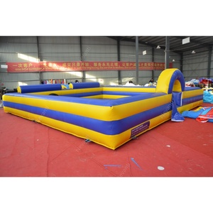 Extra Large Carré Bleu Jaune Gonflable Play Pit Enfants Commercial Ball Pit <span class=keywords><strong>Activités</strong></span> Intérieur Extérieur Fêtes Famille - Product Image 1