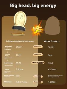 2024 חדש להסרת קמטים זהב נקודה מטריצת מכשיר יופי מכשיר להרמת פנים קולגן חלבון כלי למיצוק עור הפנים - Product Image 5