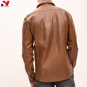 Camisas de Cuero Genuino Personalizadas al Por Mayor para Hombre Hechas en Pakistán, Bajo Costo, Precio Económico, Mejor Precio - Product Image 4