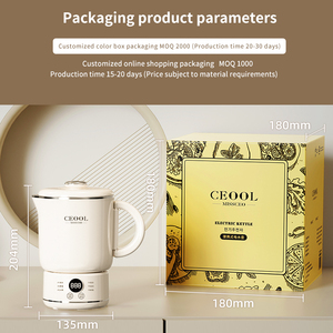 Nuovo Arrivo Bollitore Elettrico da 900ML con Spegnimento Automatico, Personalizzabile, per Uso Domestico - Product Image 6