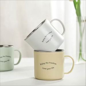 Outdoor Reusable <b>Insulated</b> Stainless Steel 10Oz Coffee Travel <b>Mug</b> With Handle Keeps Drinks Hot/Cold Customizable Logo & Color - Product Image 3
