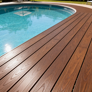 Terrasse extérieure composite élégante et moderne, imperméable, <span class=keywords><strong>couleur</strong></span> <span class=keywords><strong>teck</strong></span>, installation par clipsage - Product Image 5