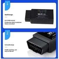 ELM327 WIFI V1.5 connexion sans fil voiture Obd2 Scanner OBD II outil de diagnostic fonctionne Android/iOS téléphone intelligent