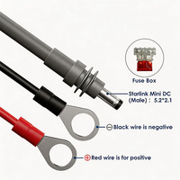Câble d'alimentation directe Starlink Mini avec fusible intégré, cordon adaptateur étanche IP67 30V 3.5A pour camion