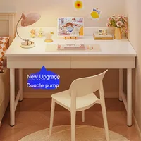 Bureau moderne en bois pour filles, tiroir de chambre à coucher, bureau d'étude de maquillage simple pour étudiants, gain de place, location de bureau, ordinateur, salon