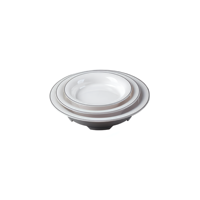 Ulim 2025 – Bols personnalisés en mélamine pour la vente en gros, vaisselle de camping, bol à soupe à rebord noir, plat profond, Cuencos, Bols