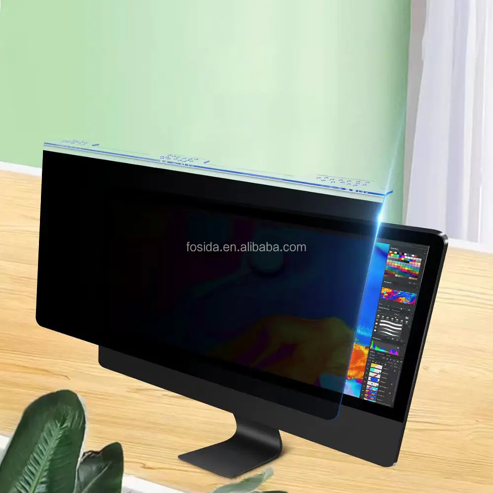 FOSIDA özelleştirilebilir boyutu anti-mavi ışık gizlilik Anti-peeping gözler için Lcd monitör parlama önleyici bilgisayar ekran koruyucu paneli
