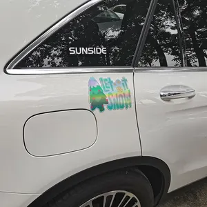 Ímã barato do carro personalizado Sinais magnéticos Epoxy Car Decoração Adesivo