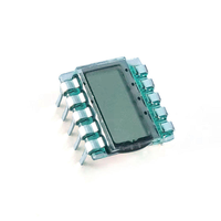 Layar LCD Segmen Monokrom 3 Digit Mini Panel LCD Hitam Putih untuk Pena Pencetak 3D