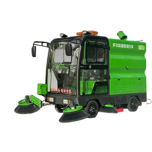 Balayeuse électrique multifonctionnelle la plus vendue, nouvelle, compacte, à quatre <span class=keywords><strong>roues</strong></span>, avec cinq brosses, haute puissance, cuve de 260 L, réduction de la poussière - Product Image 4