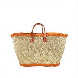 Cesta de Picnic Multifuncional Grande, Tejida a Mano, de Paja Natural Ecológica de Alta Calidad, Diseño Moderno y Colorido, Beso Aloha, Yantai, China - Product Image 2