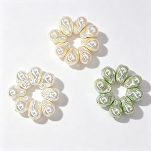 Perlas de Vidrio con Forma de Pez Barroco Irregular, Altamente Radiantes, Tipo <span class=keywords><strong>Celestial</strong></span> Maiden, Perlas Sueltas con Orificio Recto para Manualidades - Product Image 3