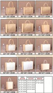 Shopping With Custom Logo Digital Printing Tote Bags Jute Burlap Beach Bag Bulk <b>for</b> Promotional Advertising <b>Gift</b> - Product Image 2