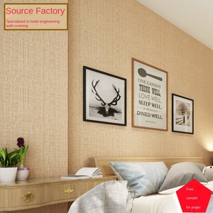 2025 nuovo stile moderno tessuto da parete in lino grosso e ruvido Hotel senza soluzione di continuità per tutta la casa semplice soggiorno di alto livello appeso - Product Image 5