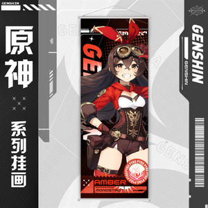 73 couleurs nouveau design jeu de haute qualité <span class=keywords><strong>Genshin</strong></span> <span class=keywords><strong>Impact</strong></span> suspendus rouleaux muraux pour la décoration - Product Image 3
